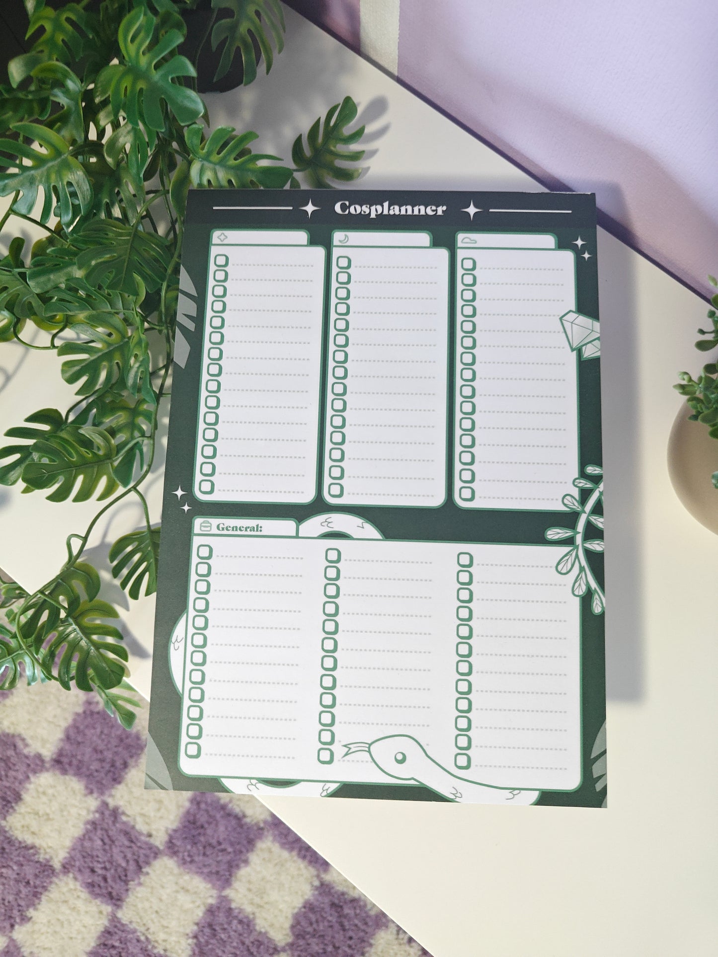 Cosplanner A4 notepad Forestgreen