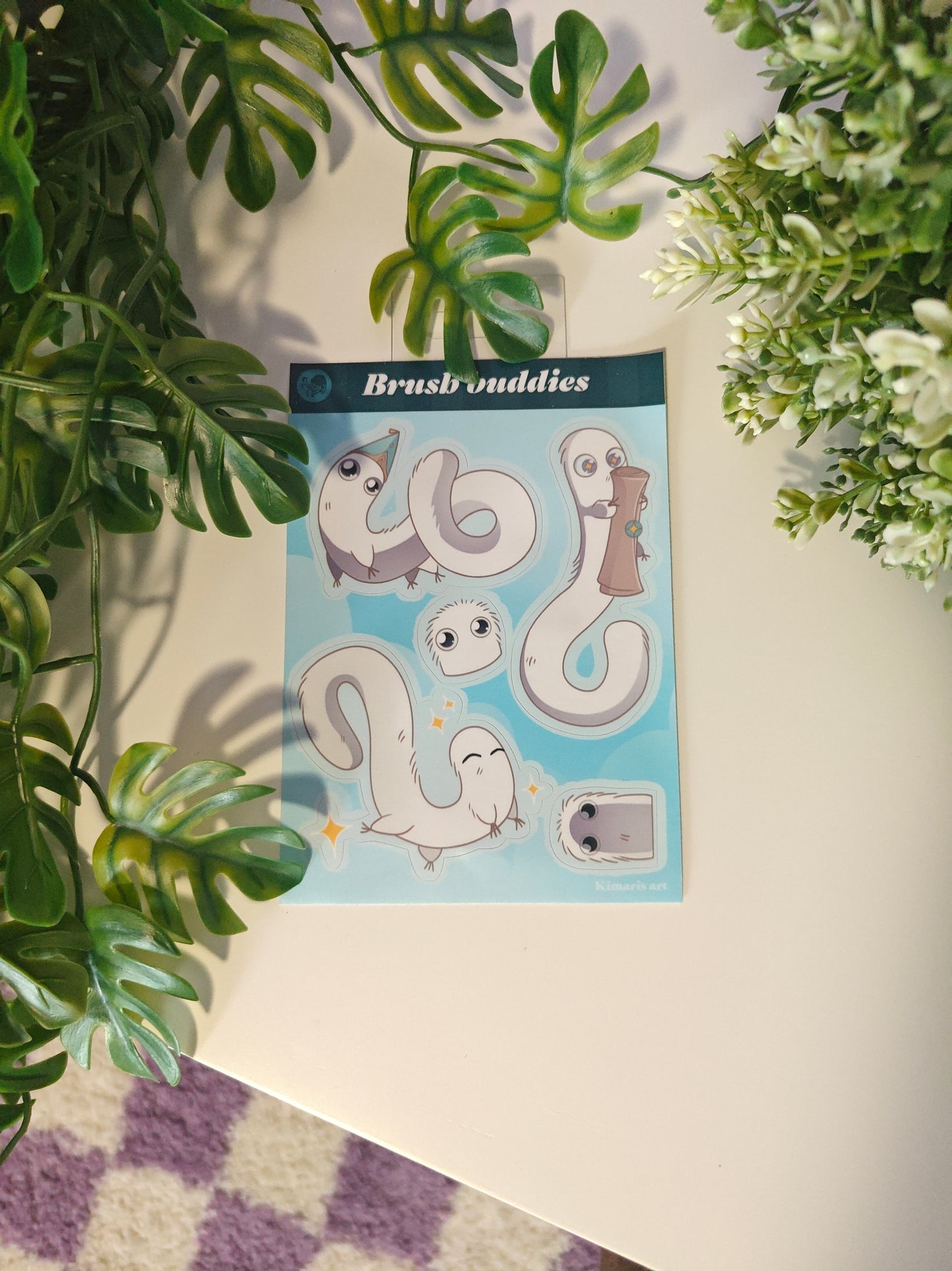 Stickersheet Fuzzy creatures