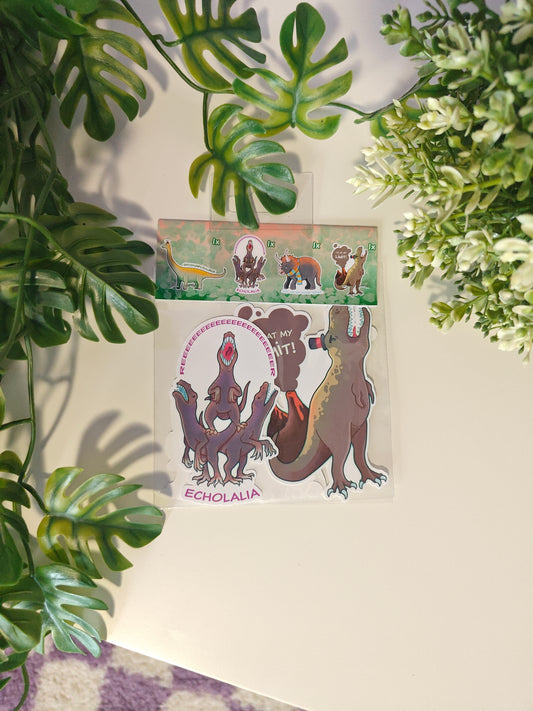Autistic dinosaurus vol.1 Sticker Pack
