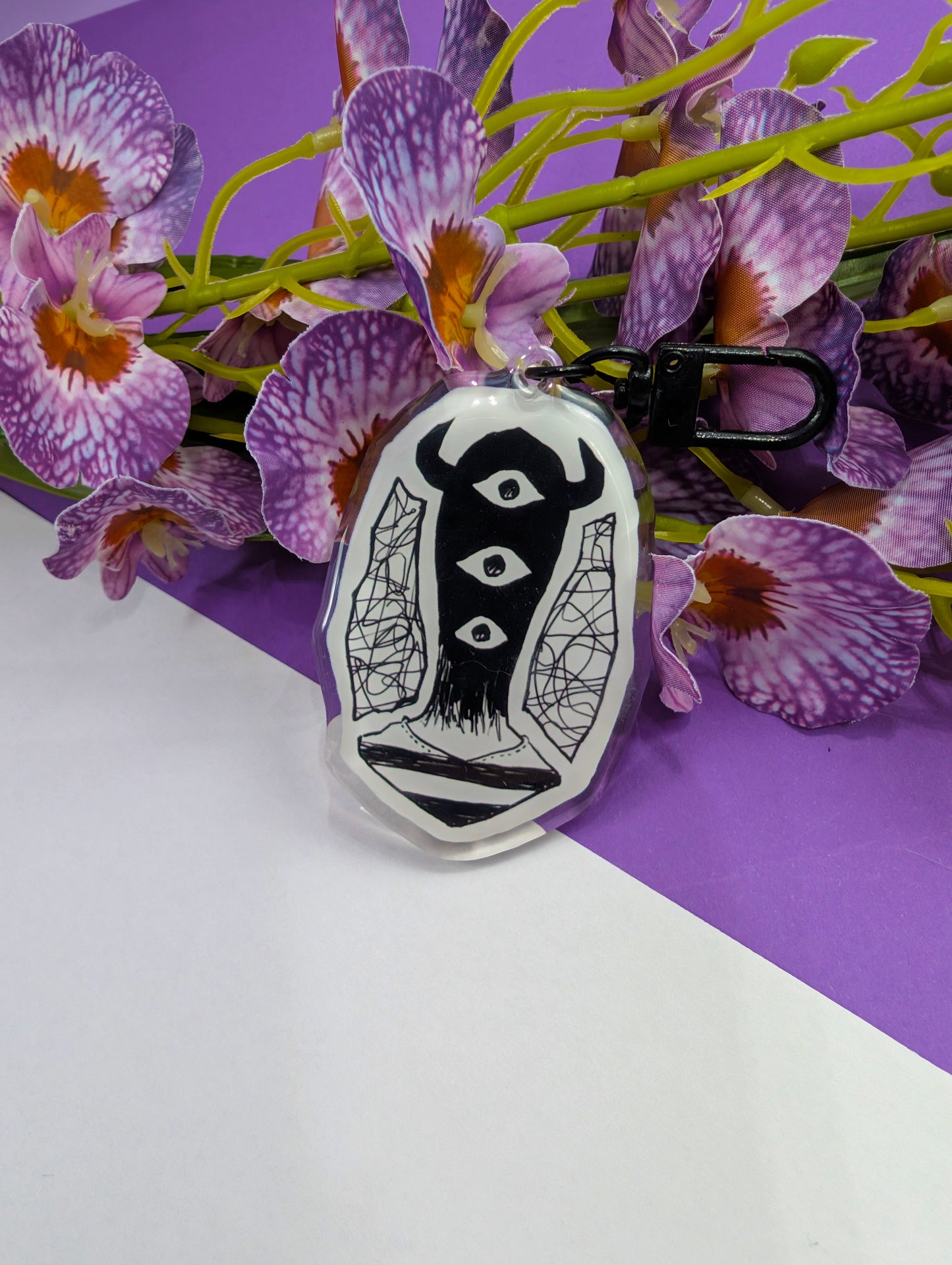 Acrylic charm Sad bird