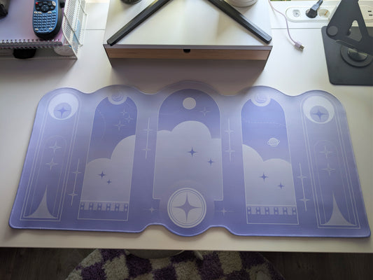 Icy arches Deskmat