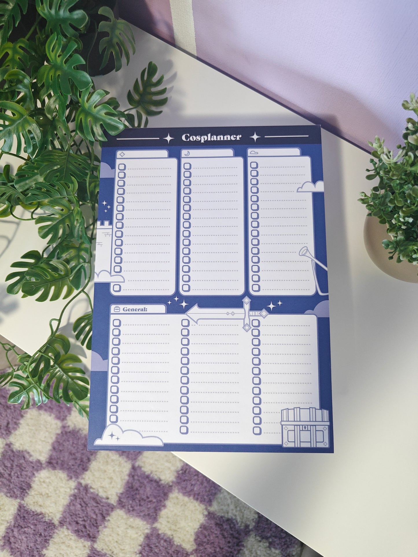Cosplanner A4 notepad Blue