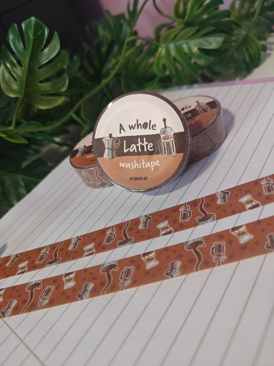 Coffee washi tape
