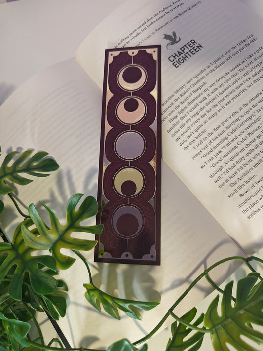Bookmark foil Lunar bordeaux