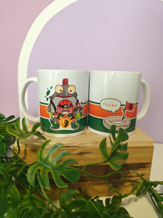Ceramic mug Fish people