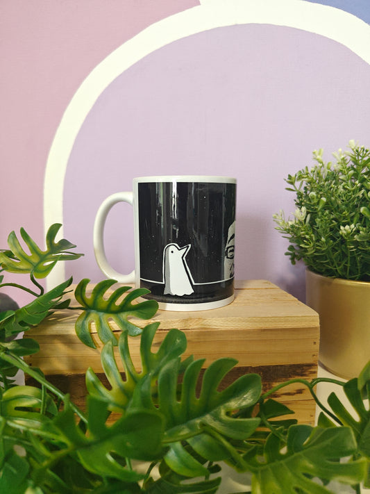 Ceramic mug Sad bird