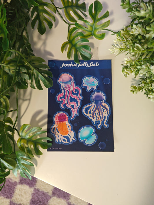 Stickersheet Jovial jellyfish