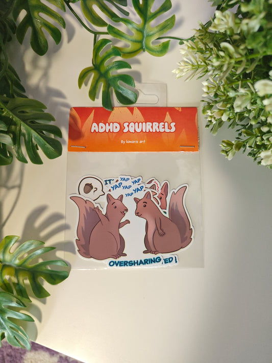 Adhd squirrels vol.2 Sticker Pack