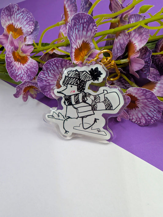 Acrylic charm Sad bird