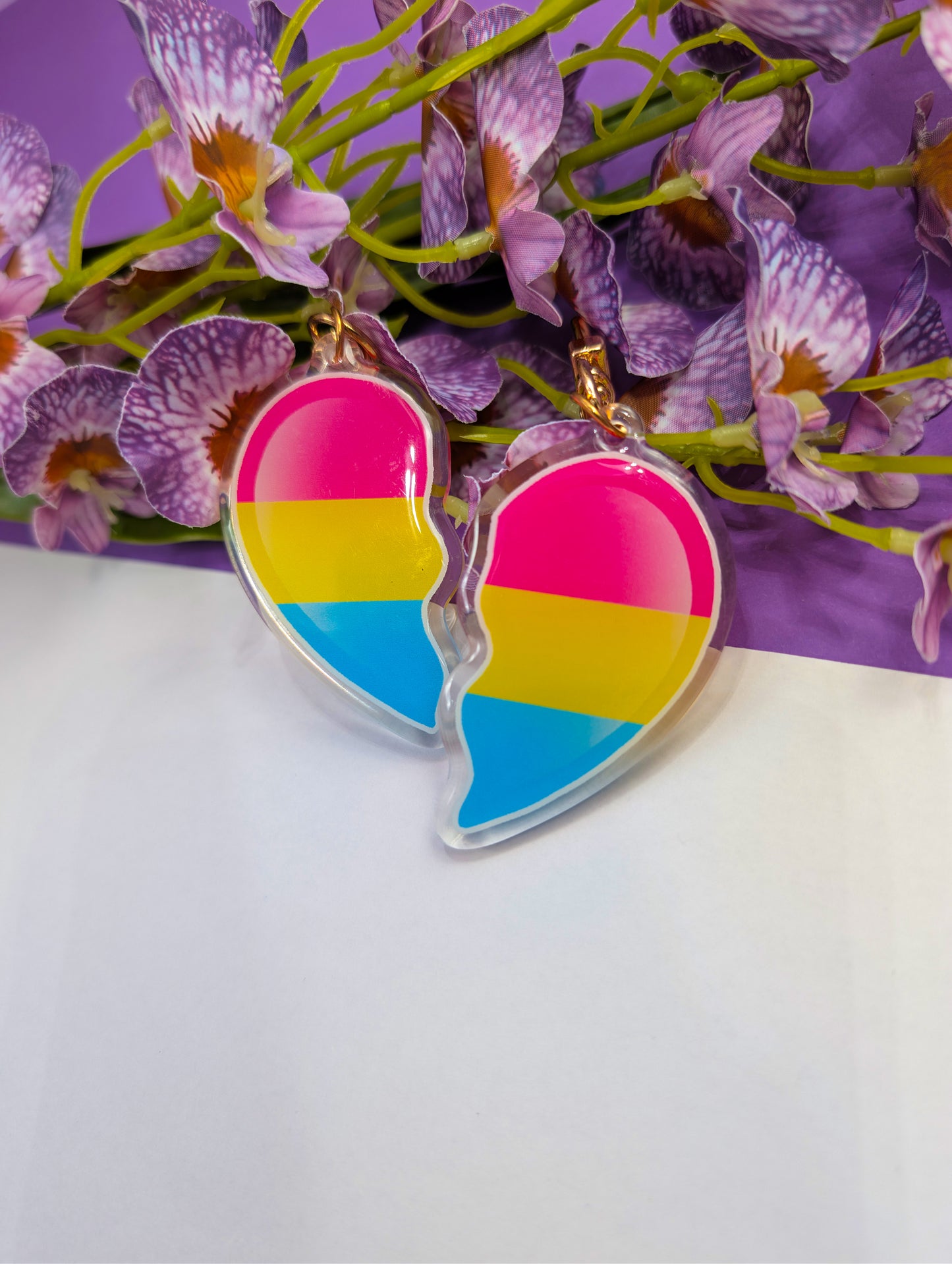 Acrylic charm Charming hearts