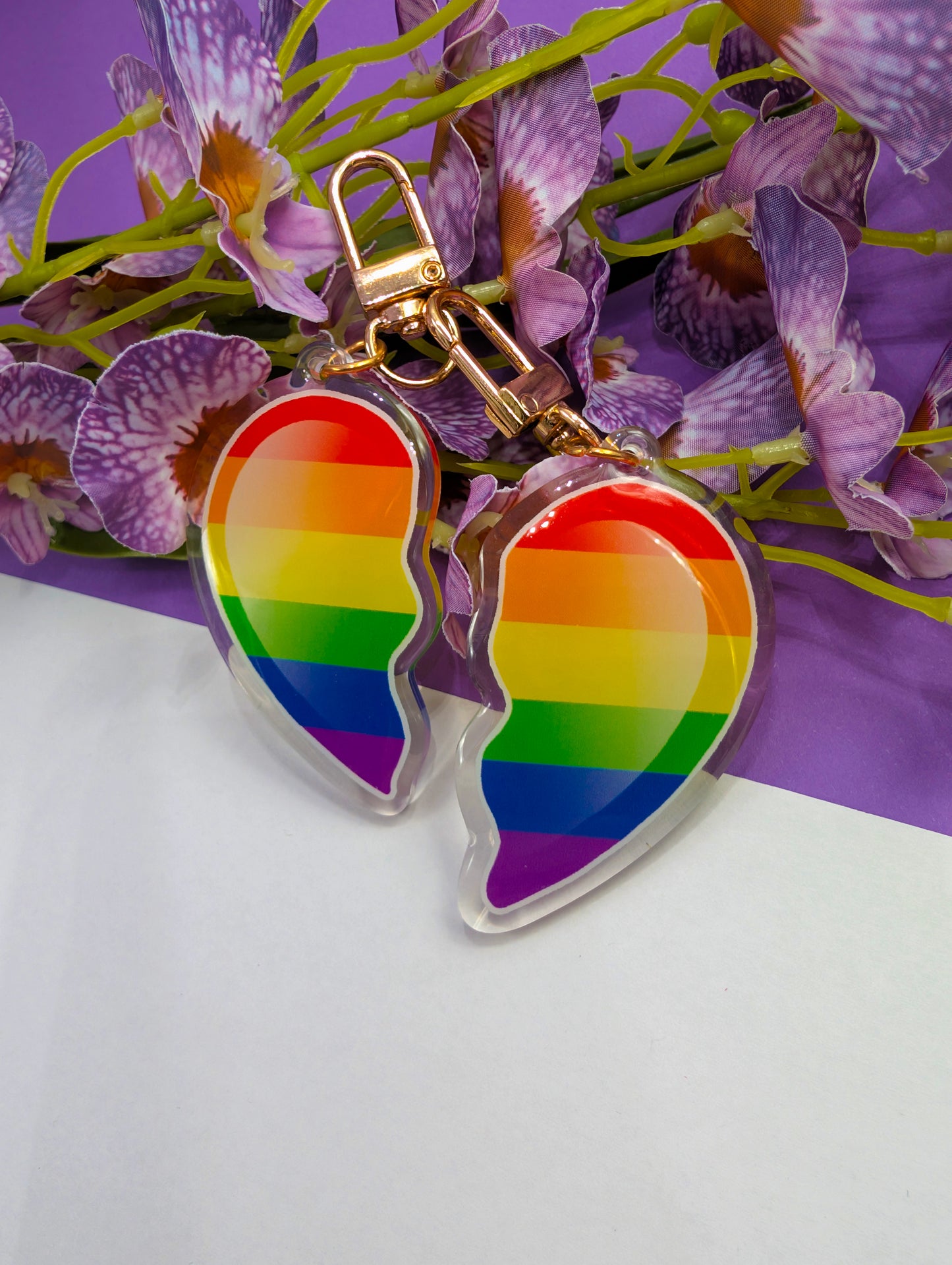 Acrylic charm Charming hearts