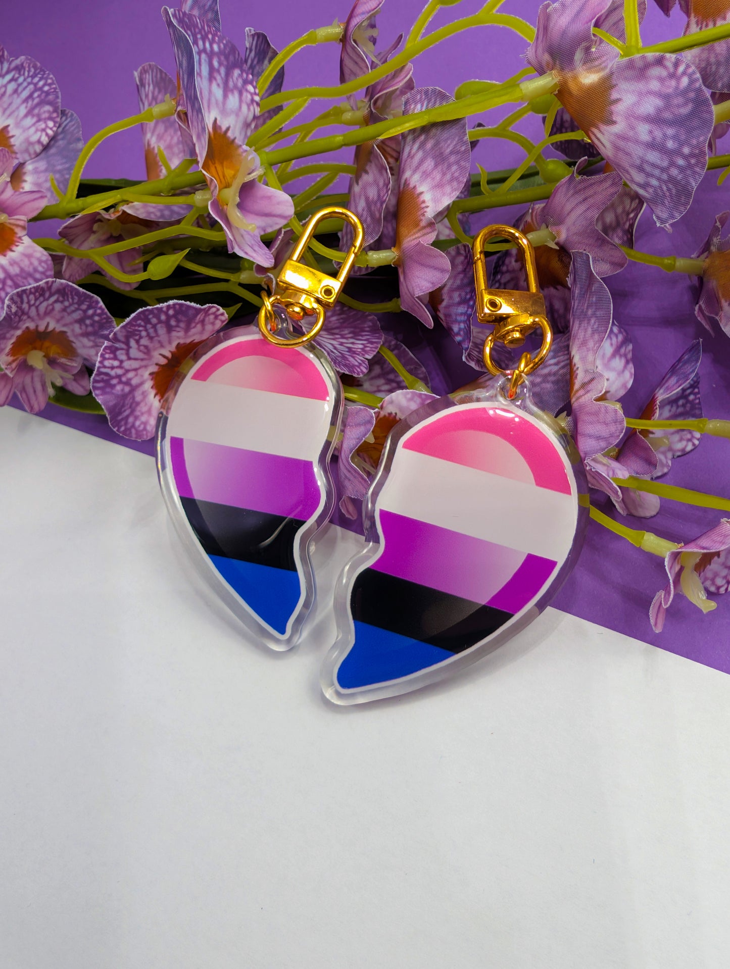 Acrylic charm Charming hearts
