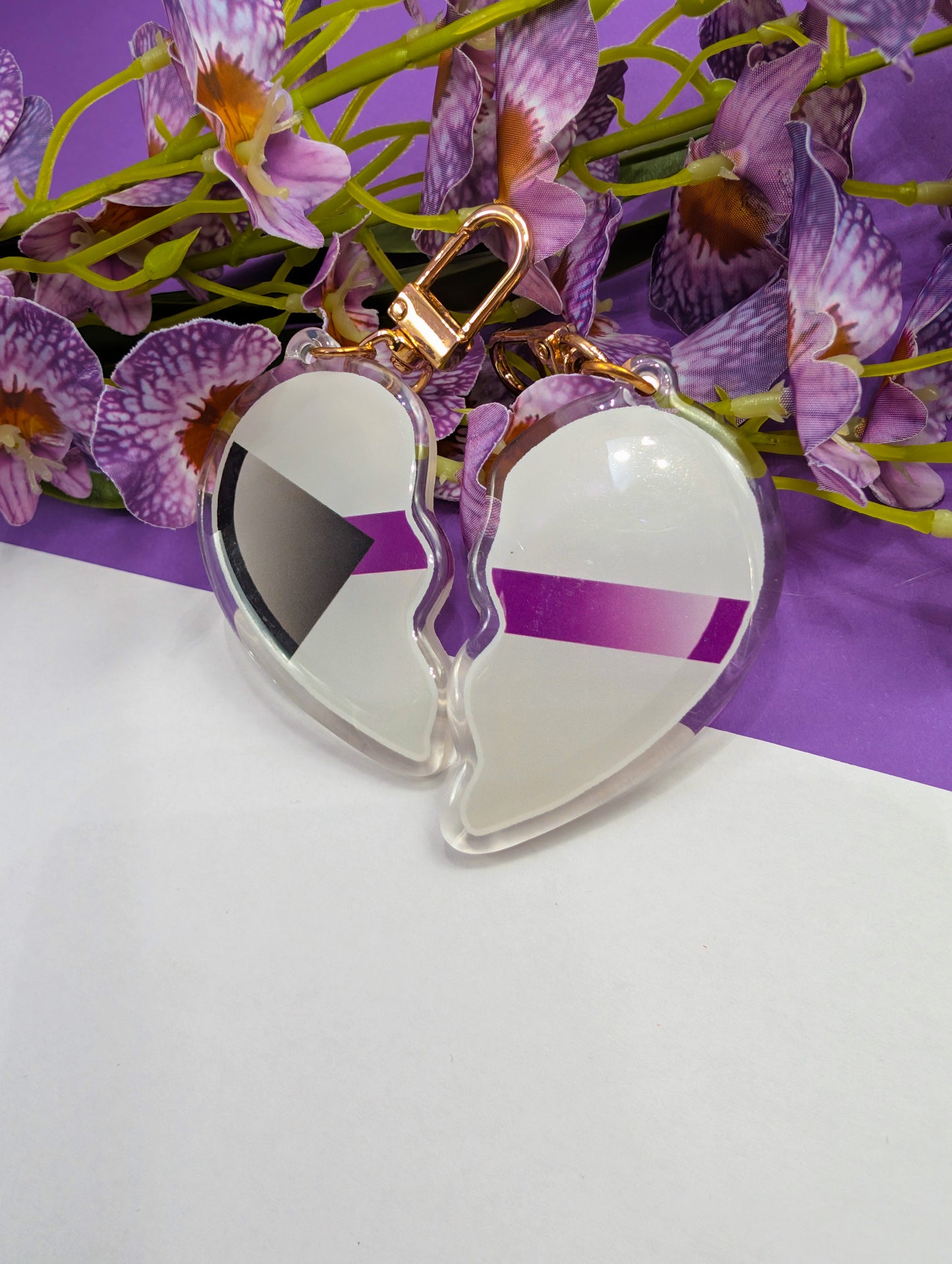 Acrylic charm Charming hearts