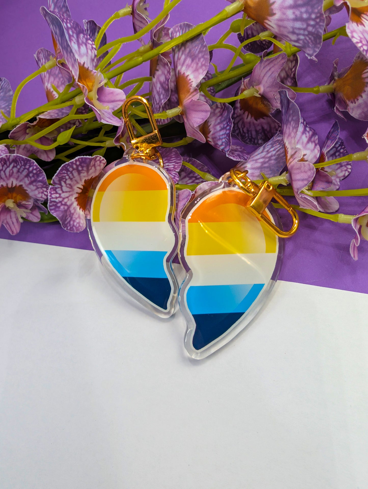 Acrylic charm Charming hearts