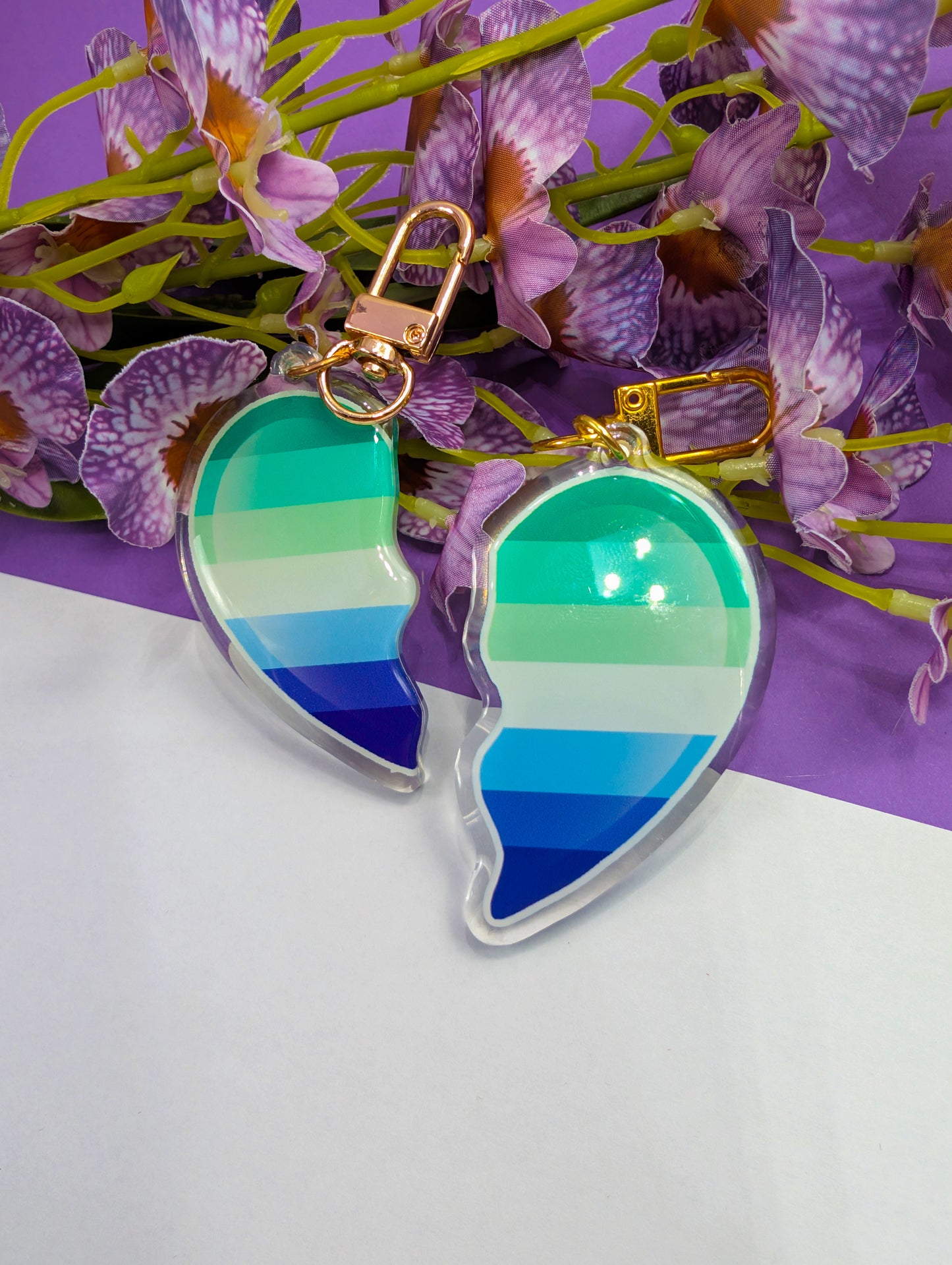 Acrylic charm Charming hearts