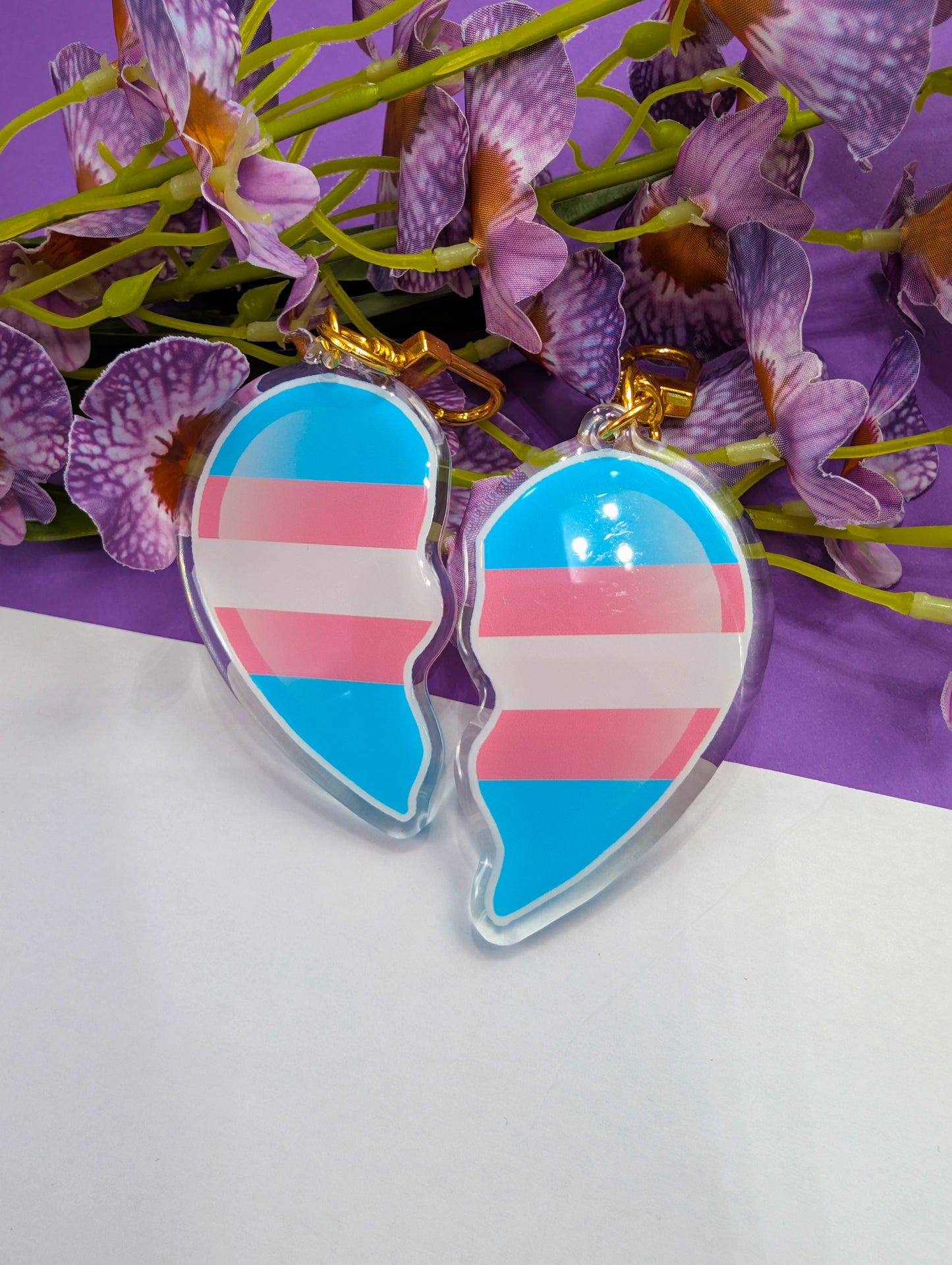 Acrylic charm Charming hearts