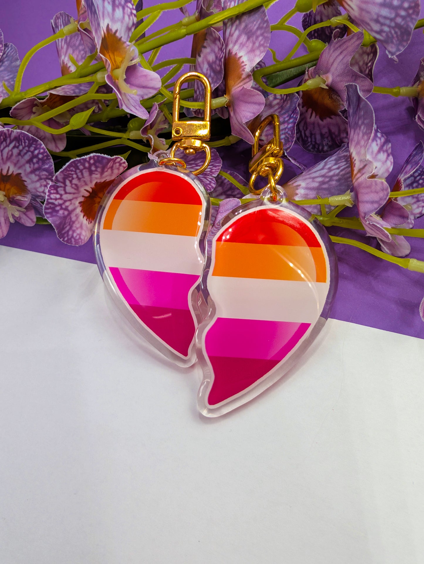 Acrylic charm Charming hearts